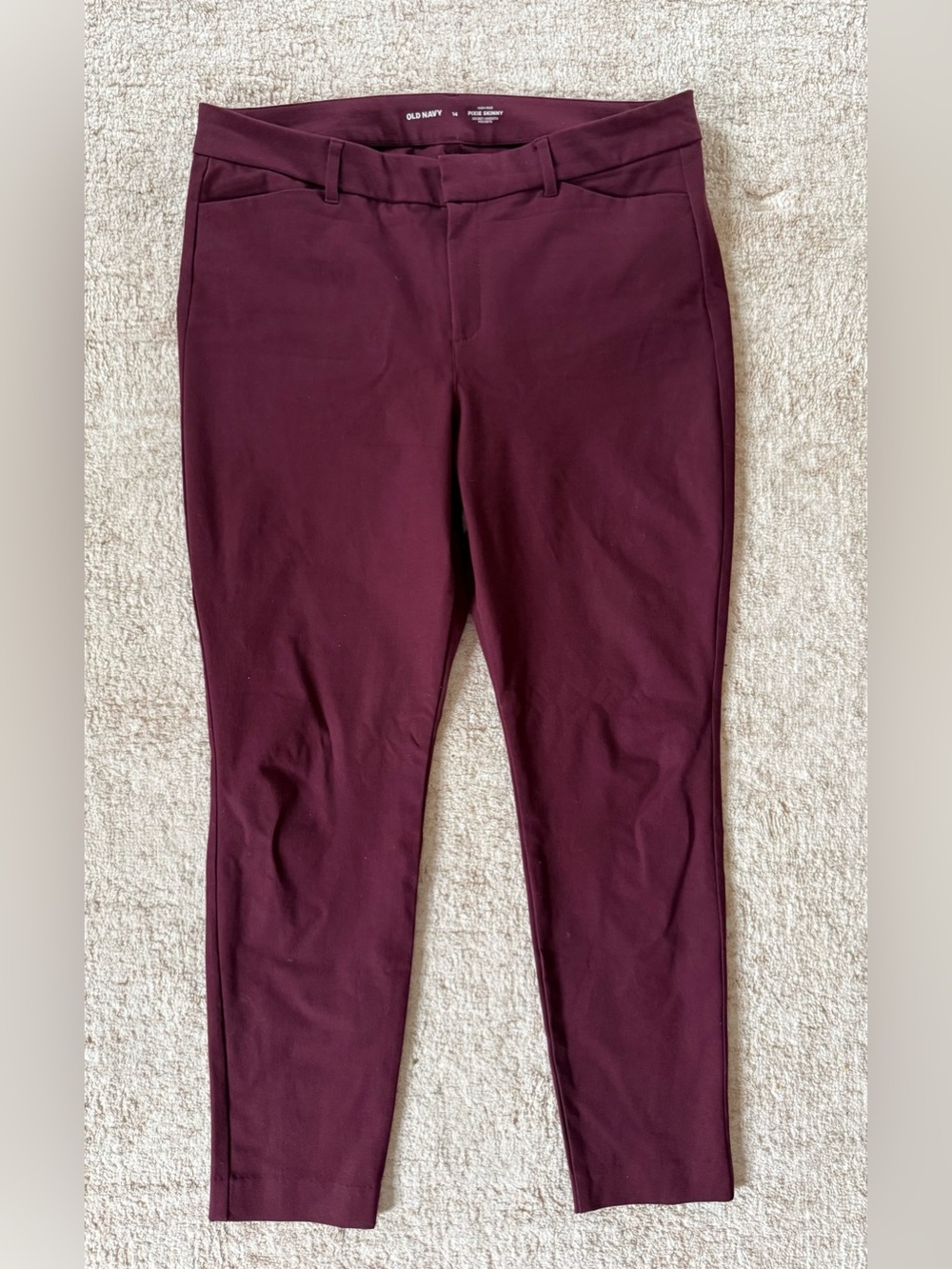 Old Navy Women's Pixie High Rise Skinny Pants Sz 14 EUC